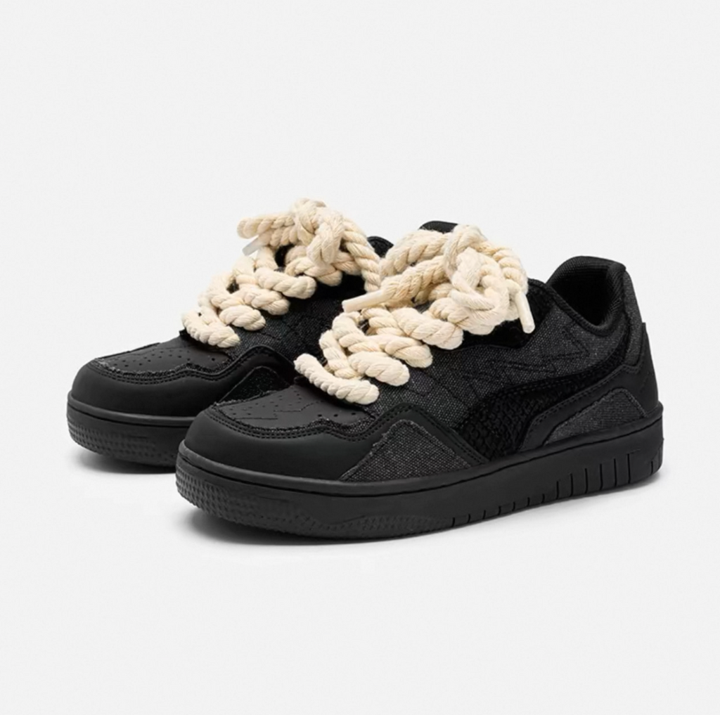 【Stk46】Rope Shoelace Sneakers　+5cm