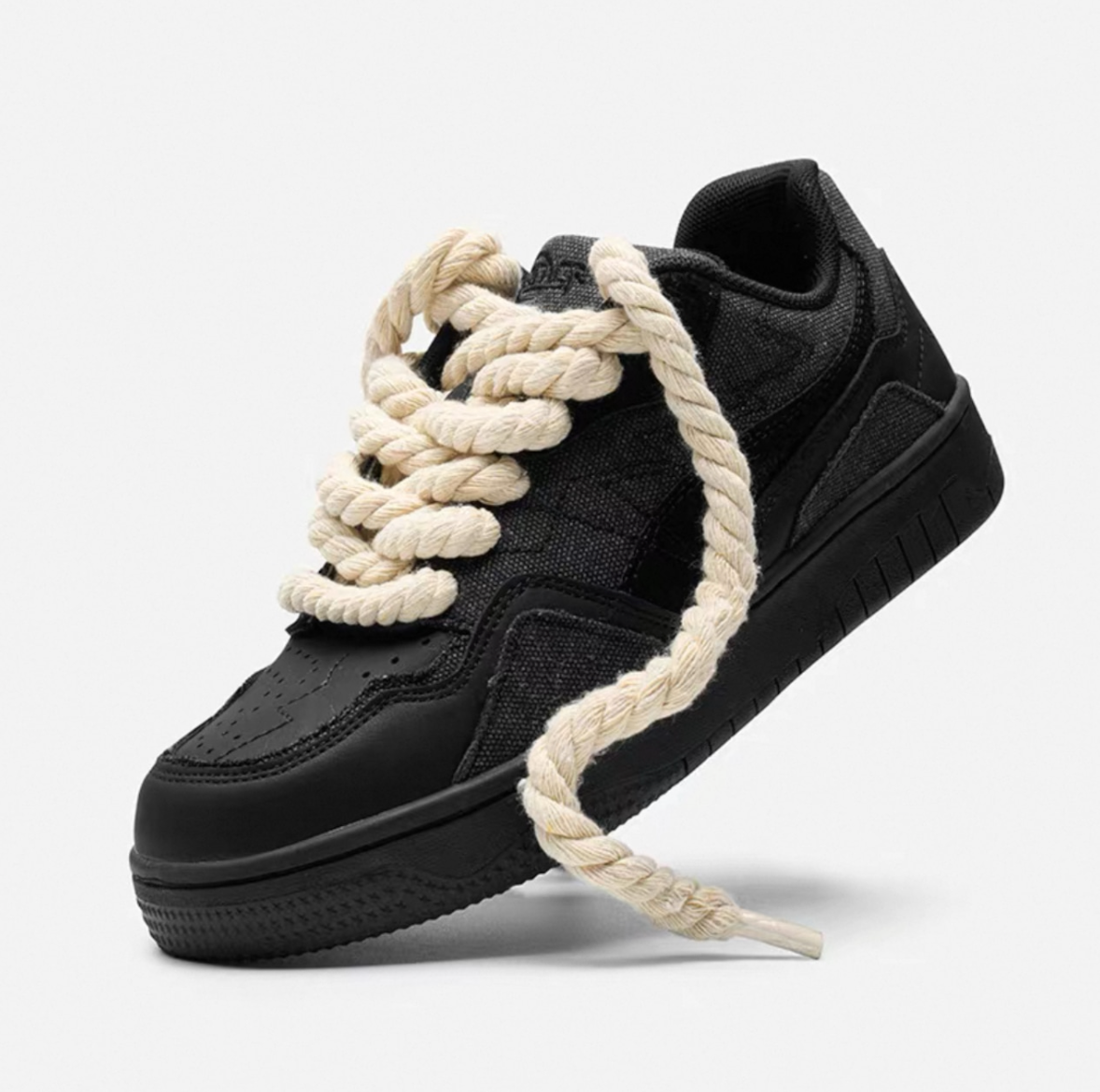 【Stk46】Rope Shoelace Sneakers　+5cm