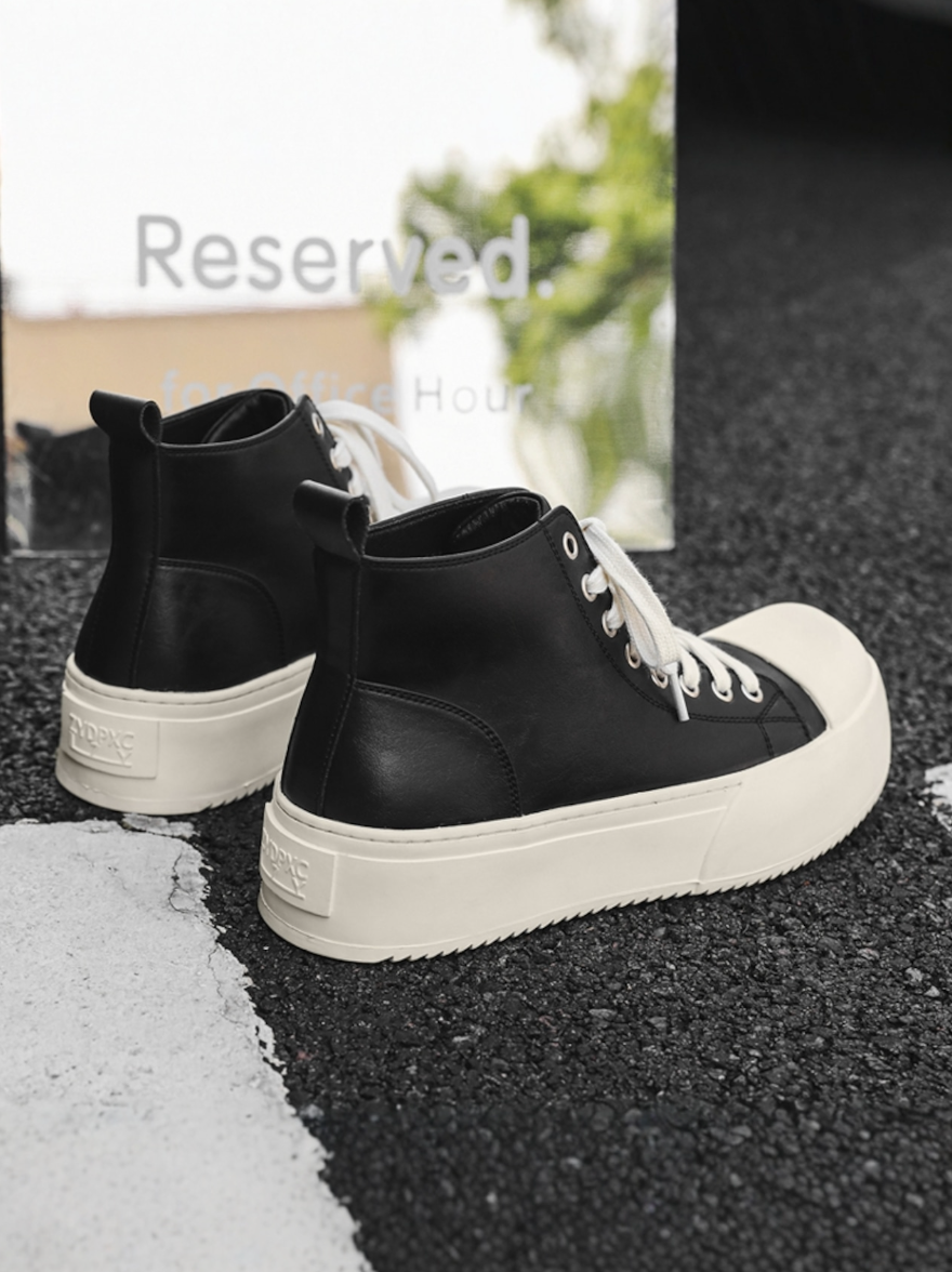 【Stk107】Luxury medium top sneaker +10cm