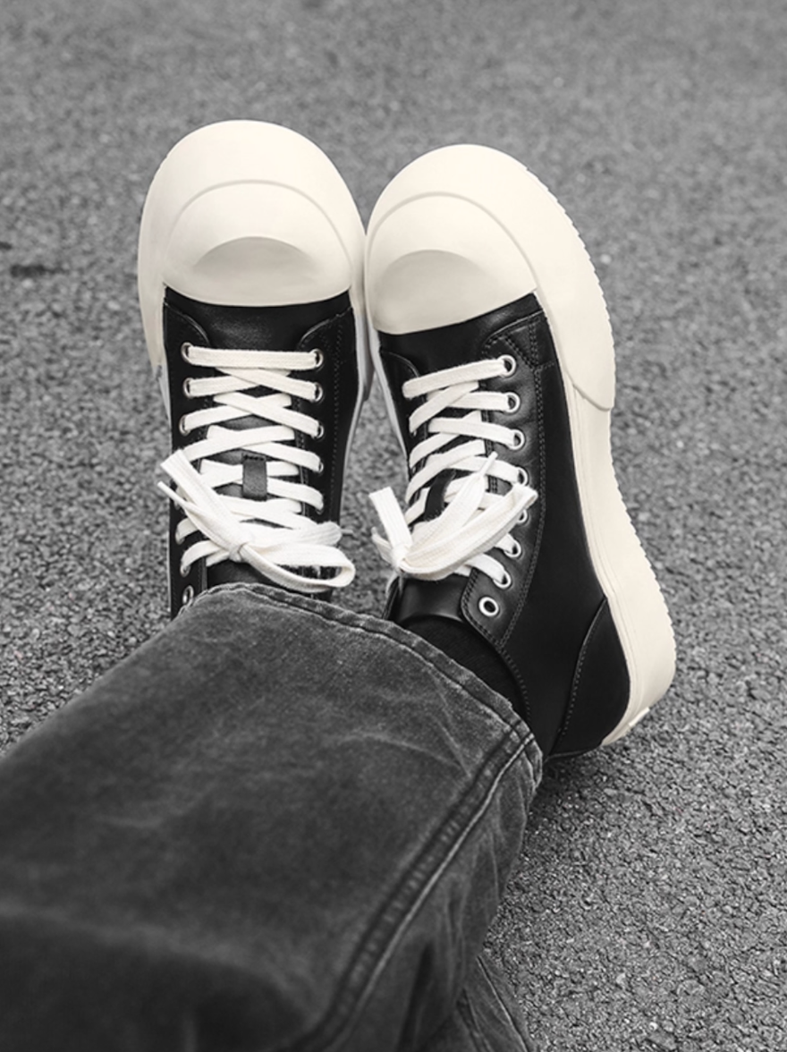 【Stk107】Luxury medium top sneaker +10cm