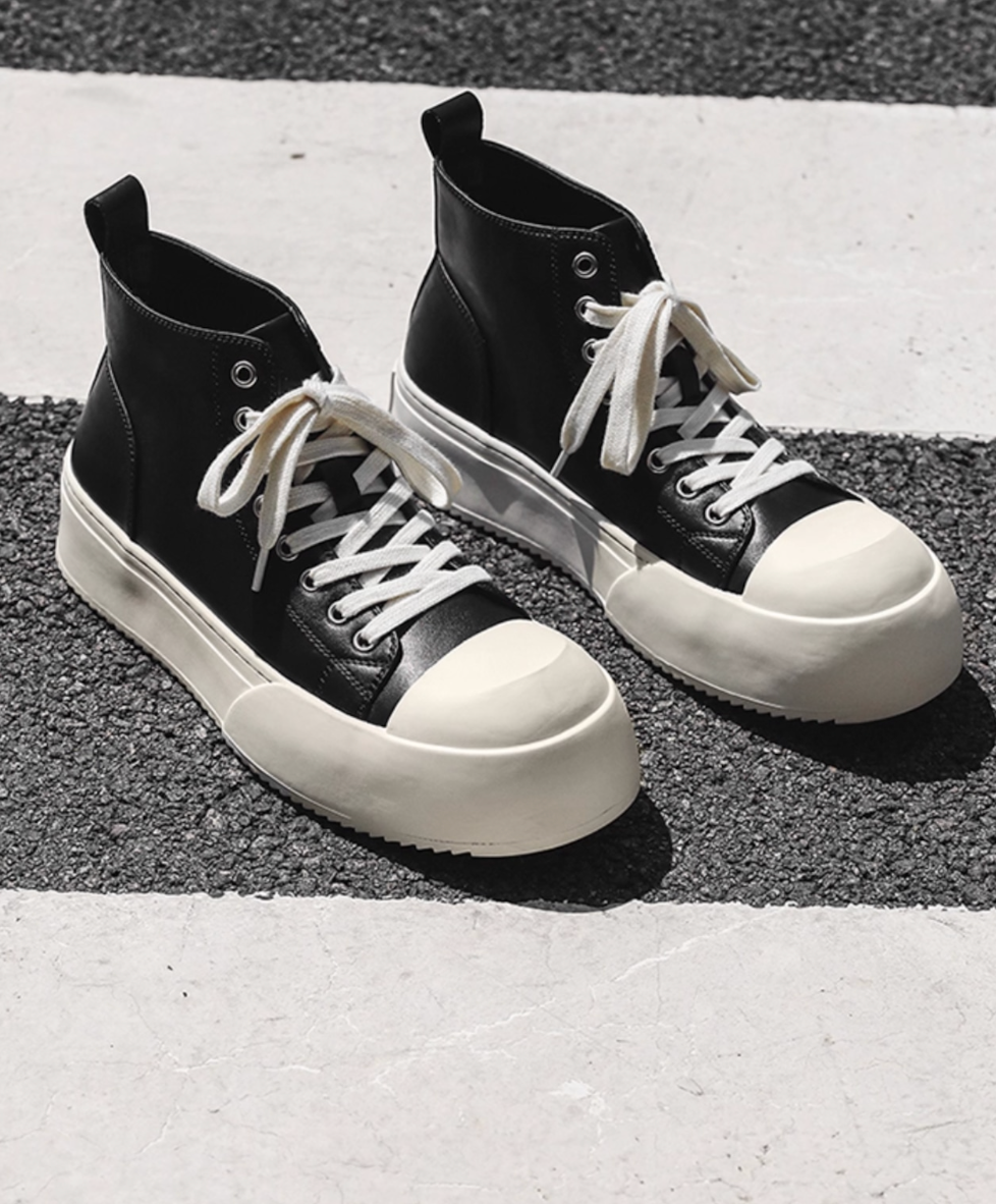 【Stk107】Luxury medium top sneaker +10cm