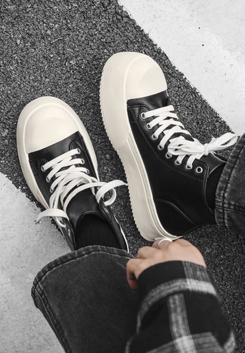 【Stk107】Luxury medium top sneaker +10cm