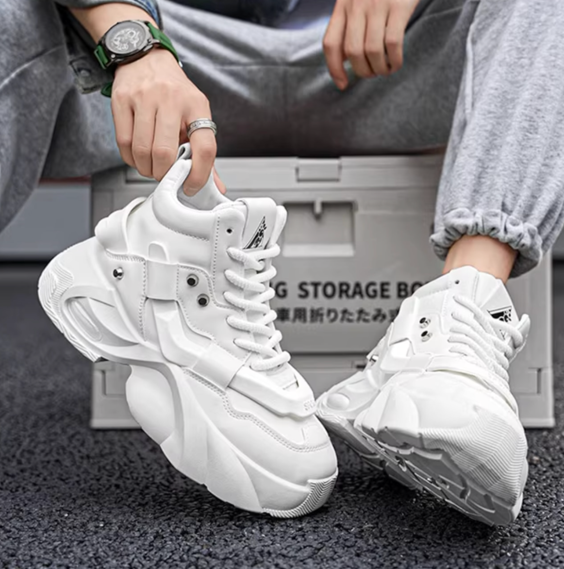 【Stk87】Block sneaker +10cm