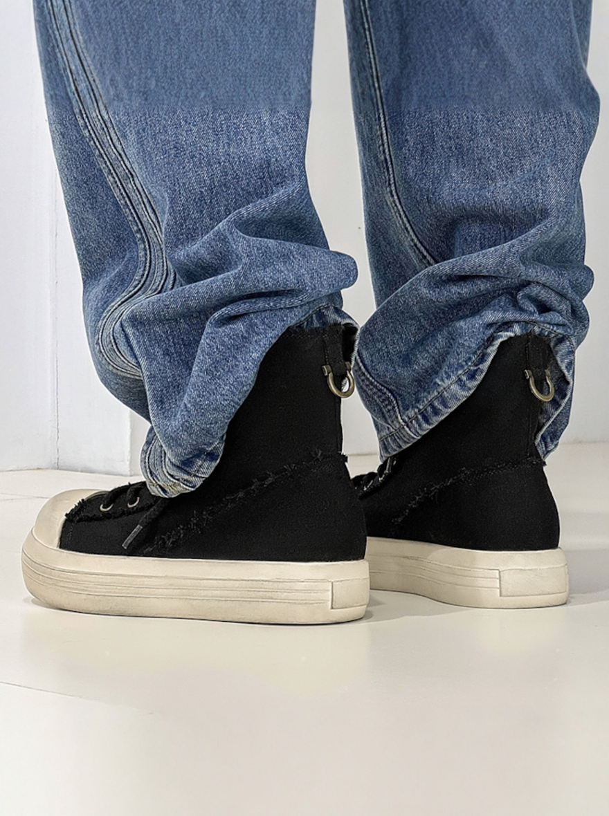 【Stk100】 Luxury fabric boots+10cm