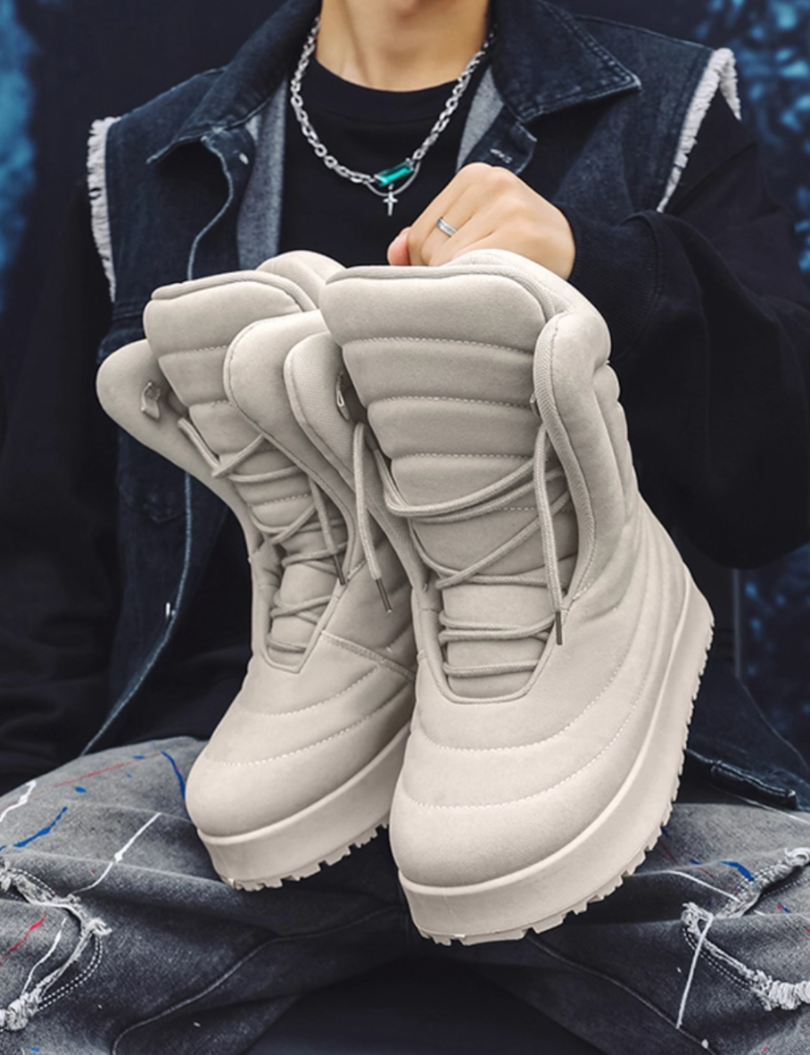 【Stk101】Hightop puff boots+10cm