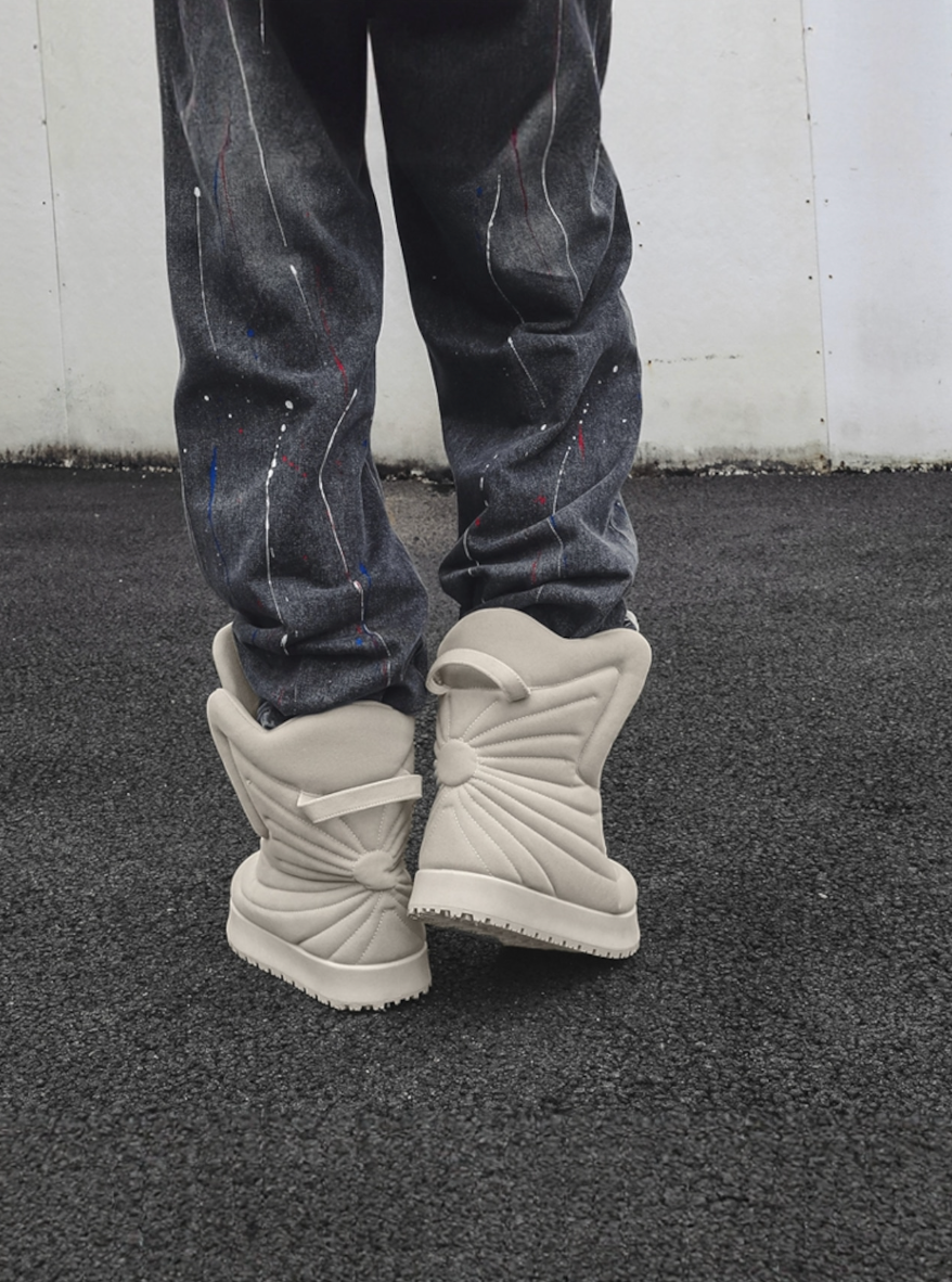 【Stk101】Hightop puff boots+10cm