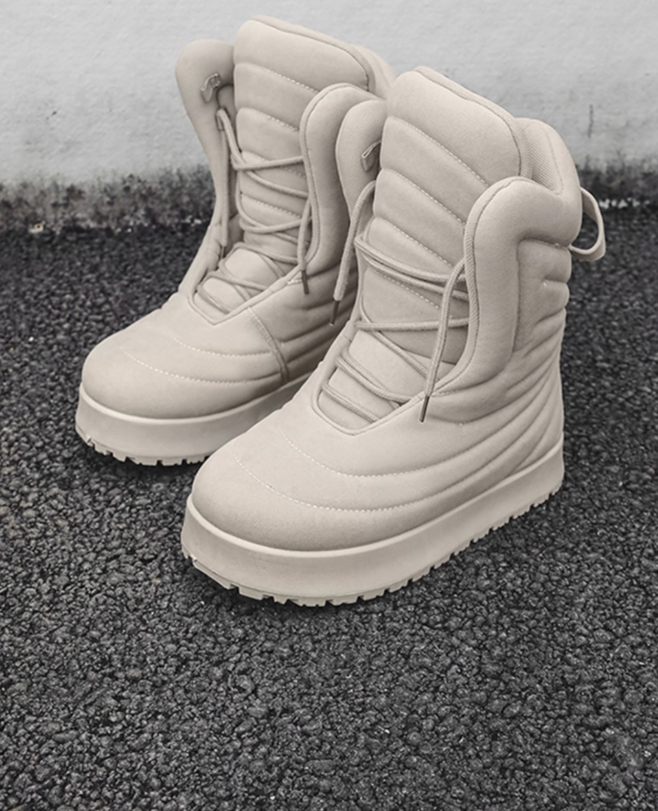 【Stk101】Hightop puff boots+10cm