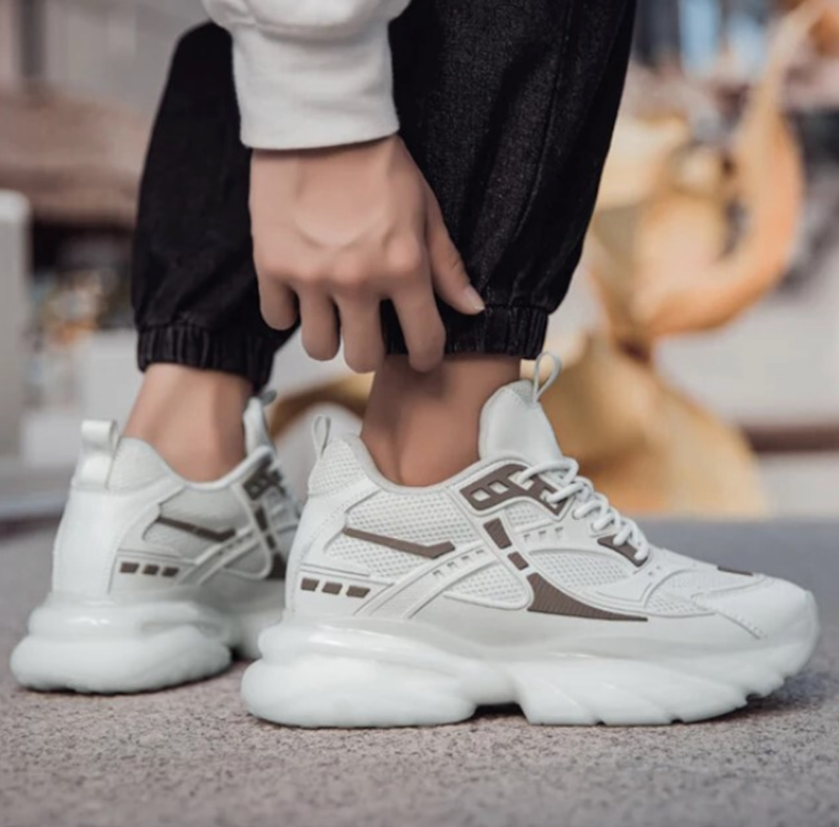 【Stk56 】Casual Tron sneaker ＋8cm