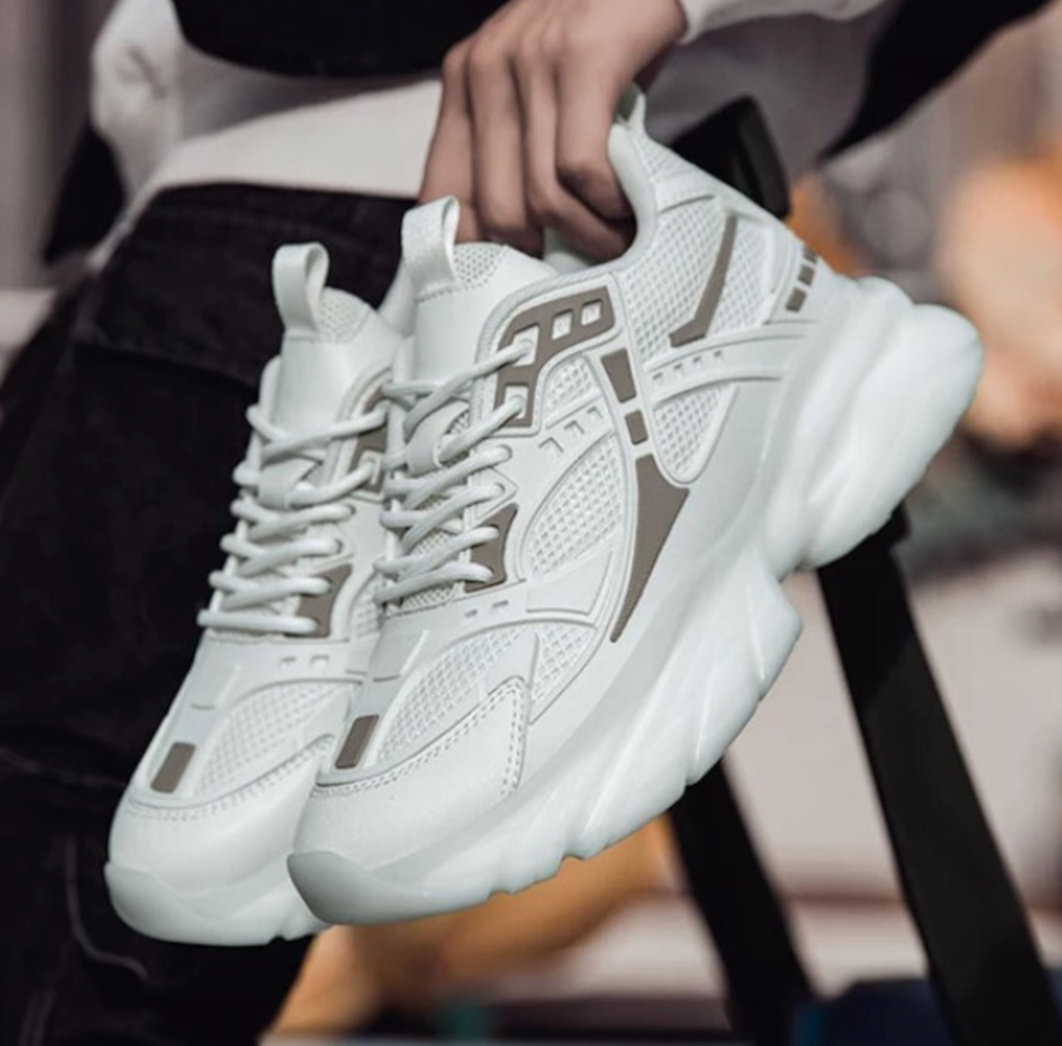 【Stk56 】Casual Tron sneaker ＋8cm