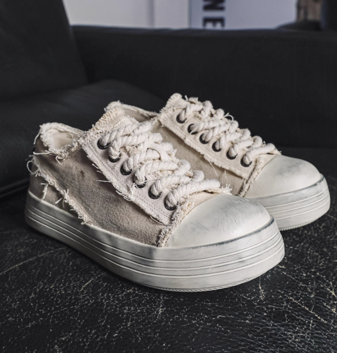 【Stk119】Denim sneaker +5cm