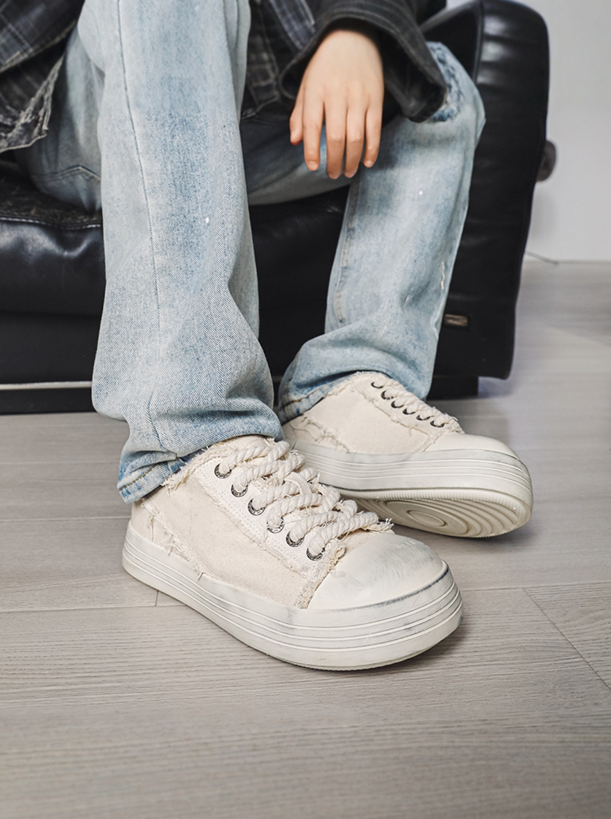 【Stk119】Denim sneaker +5cm