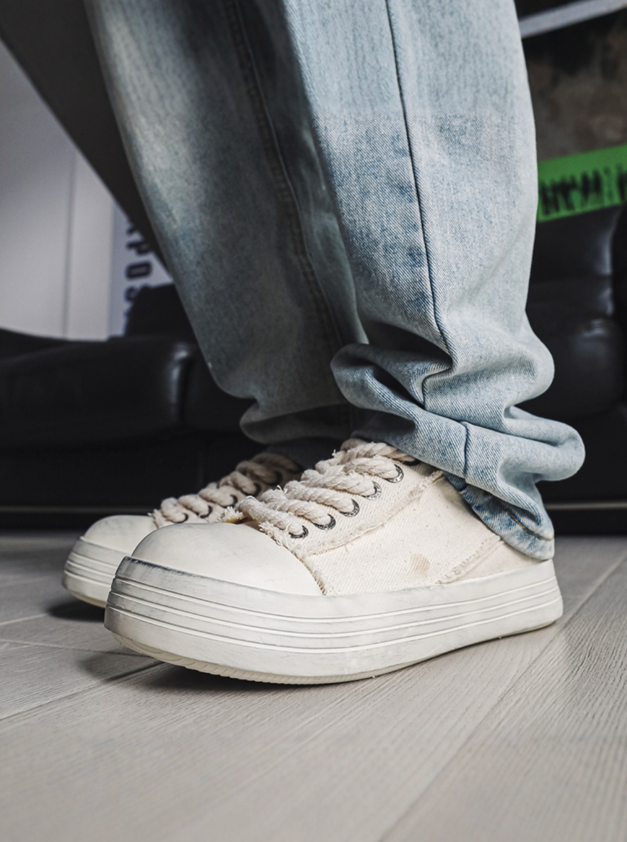 【Stk119】Denim sneaker +5cm