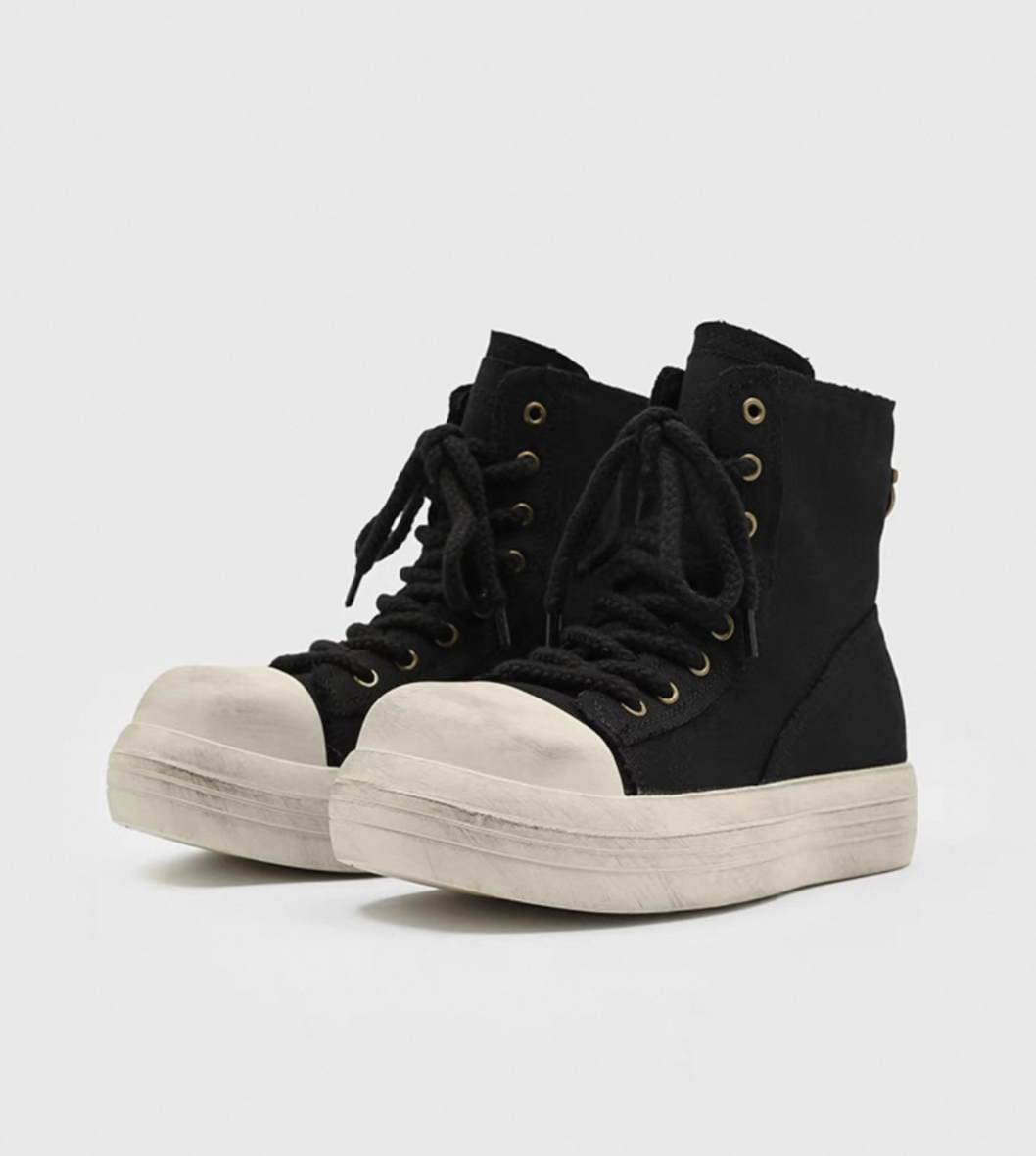 【Stk43】Antique Highup Sneakers +5cm