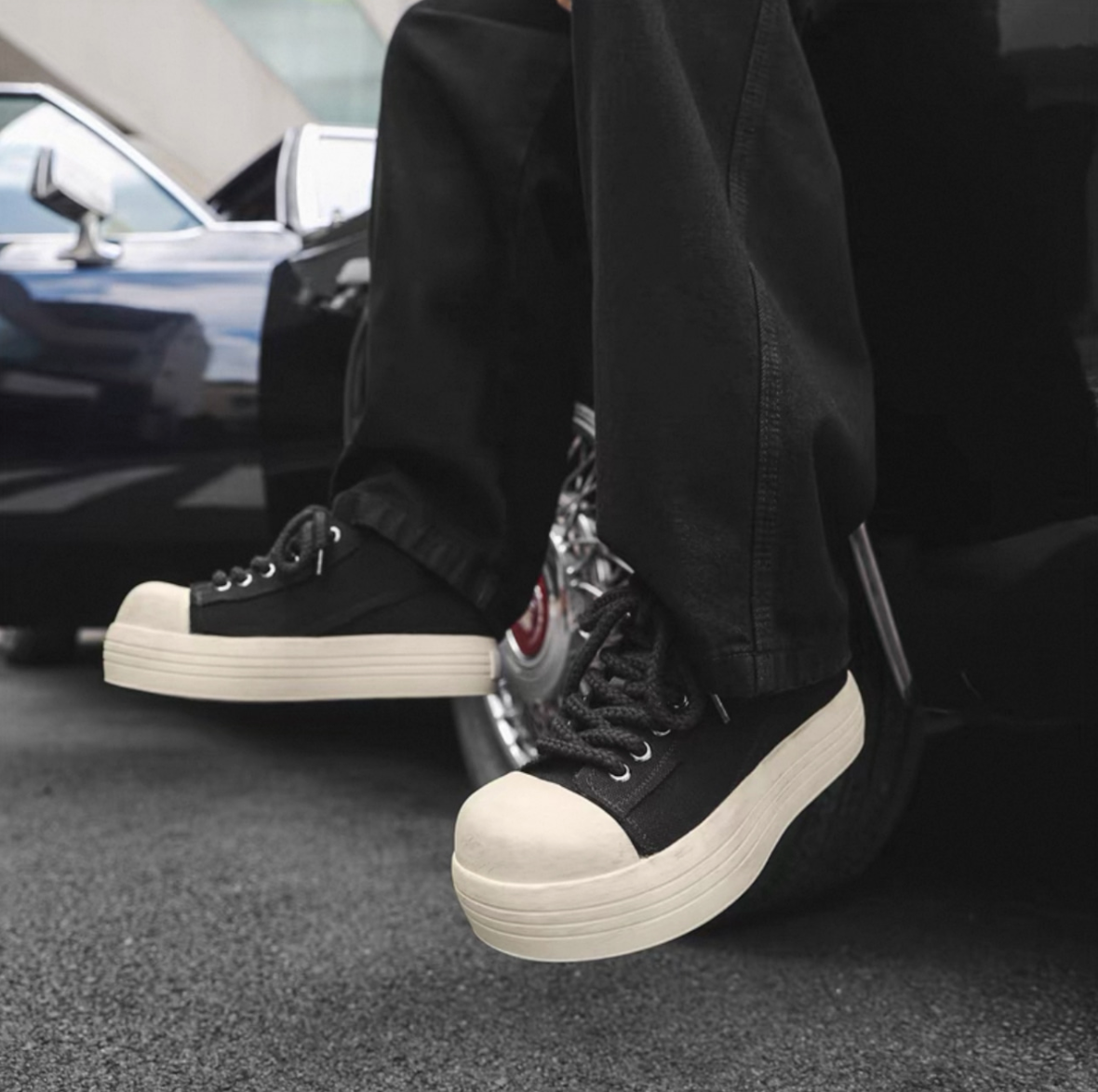 【Stk42】Antique Low Sneakers +6cm