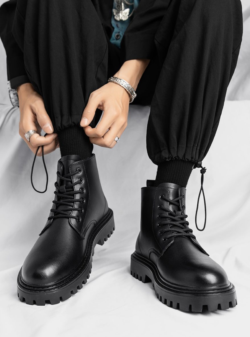 【Stk62】Luxury Leather Boots +8cm