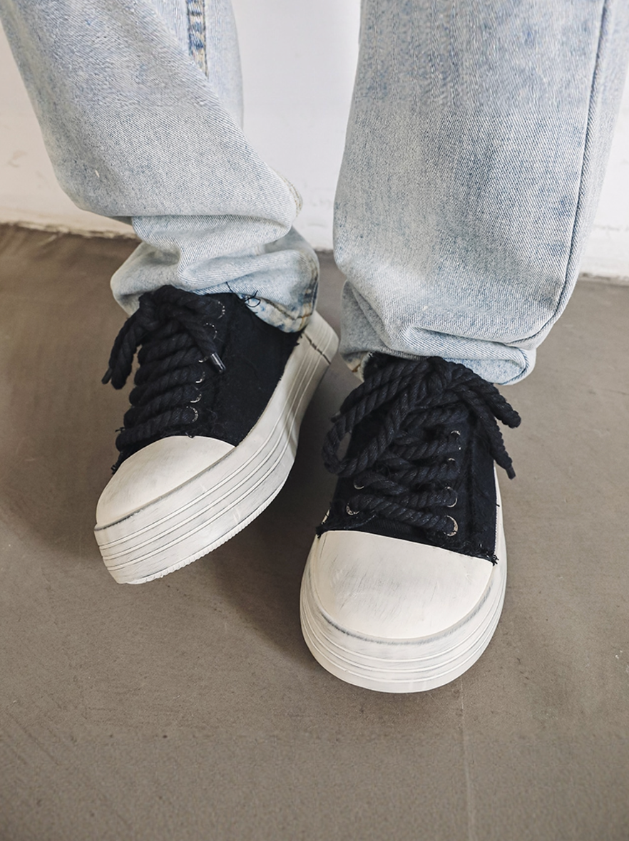【Stk119】Denim sneaker +5cm