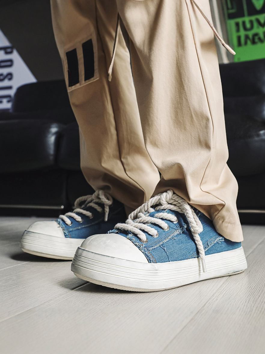 【Stk119】Denim sneaker +5cm