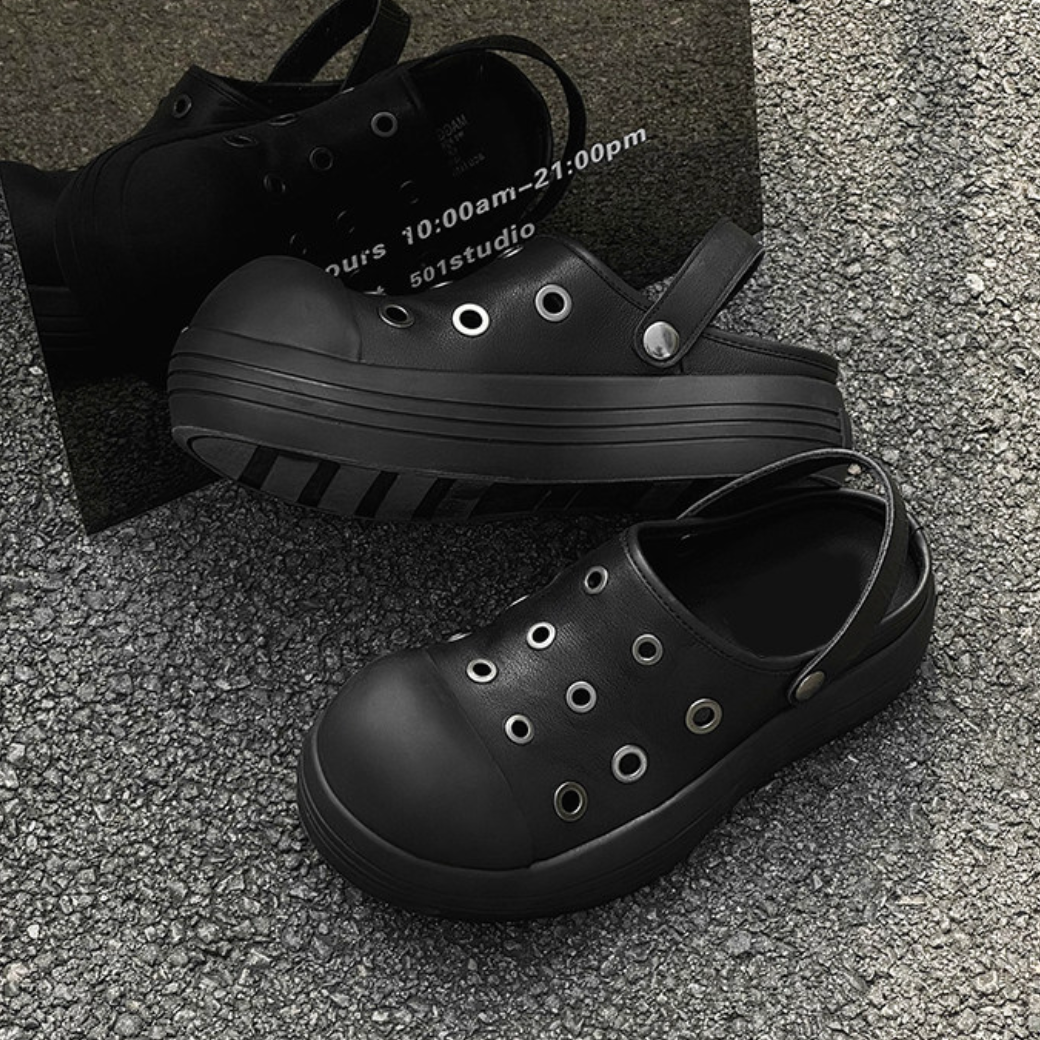【Stk170】Grommet Clog Sandal +5cm
