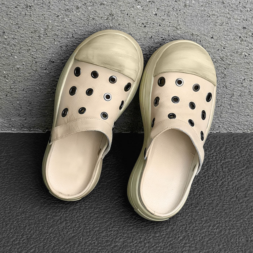 【Stk170】Grommet Clog Sandal +5cm
