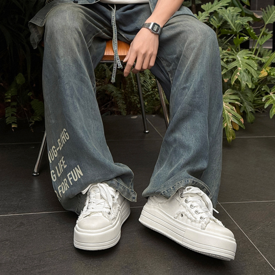【Stk186】Fray Sneaker +6cm
