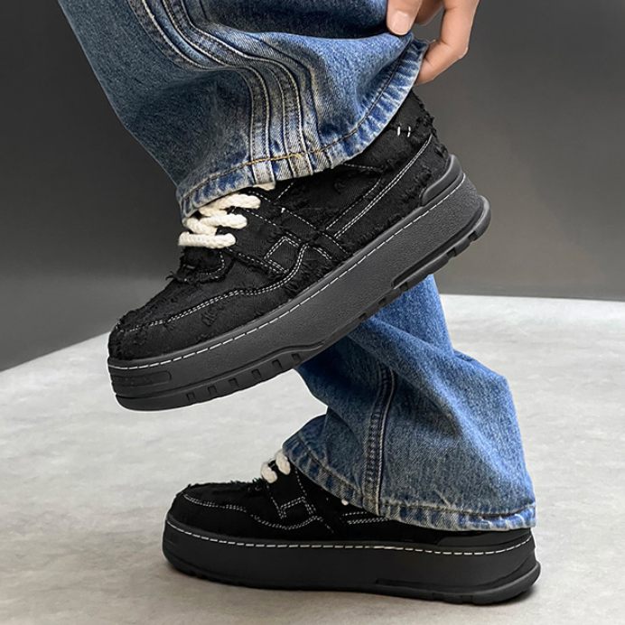 【Stk191】Rag Sneaker +6cm