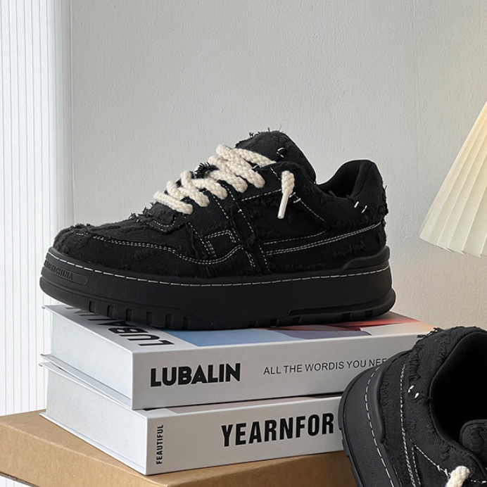 【Stk191】Rag Sneaker +6cm