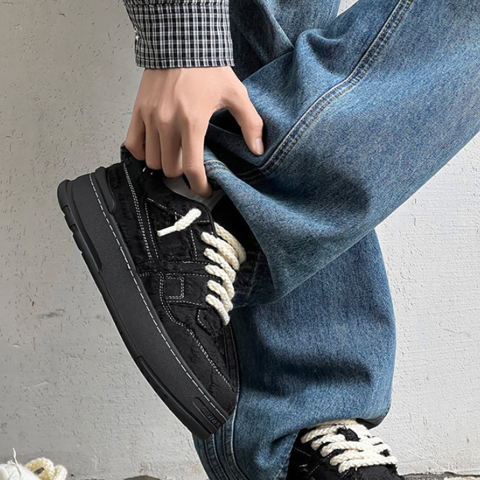 【Stk191】Rag Sneaker +6cm