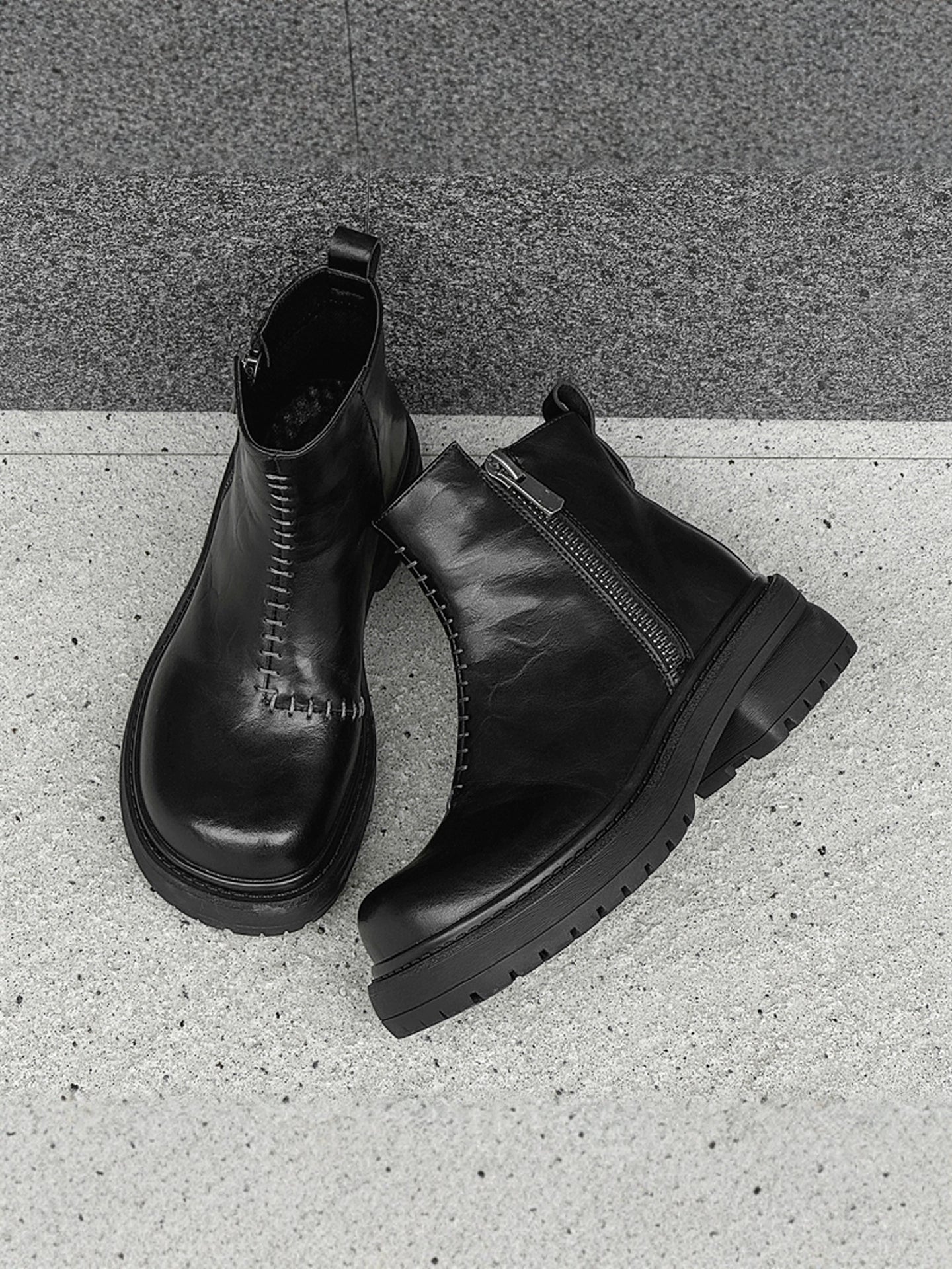 【Stk128】Stitch Boots +7cm