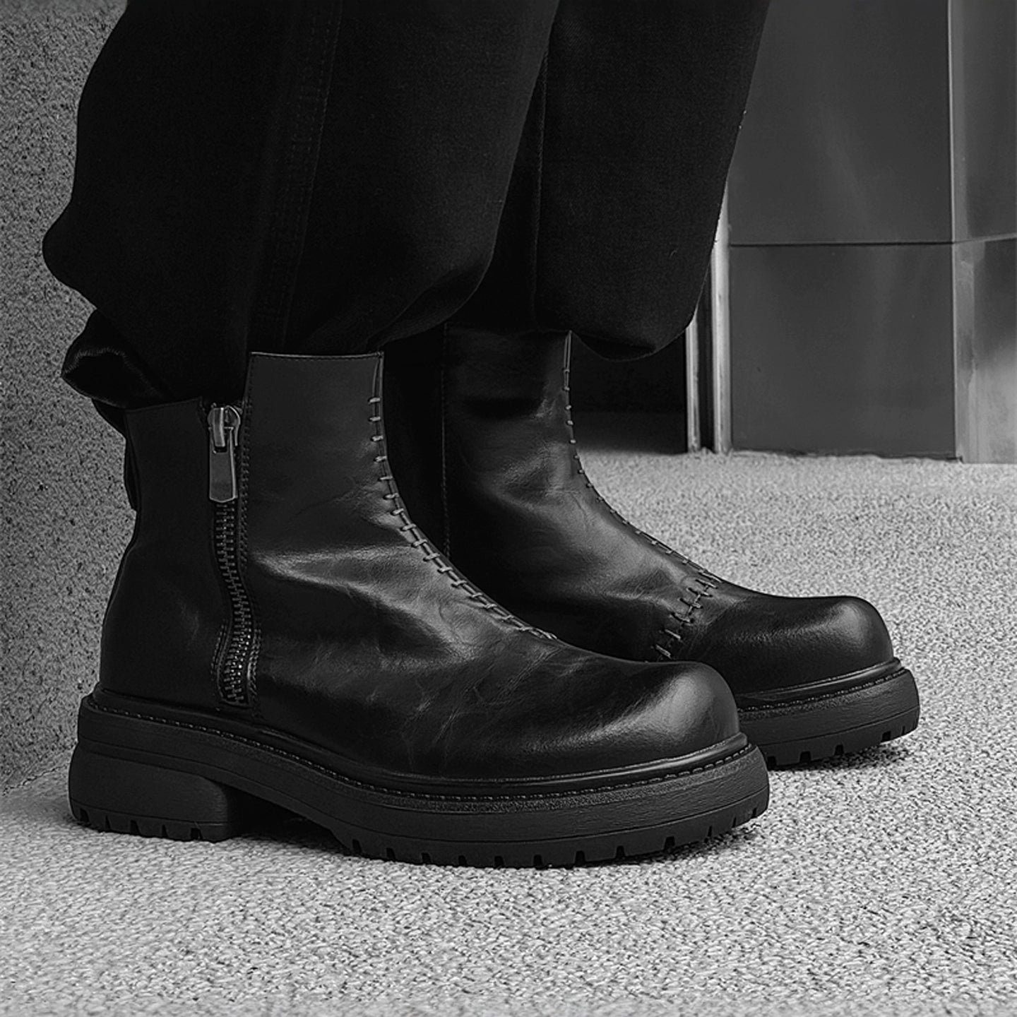 【Stk128】Stitch Boots +7cm