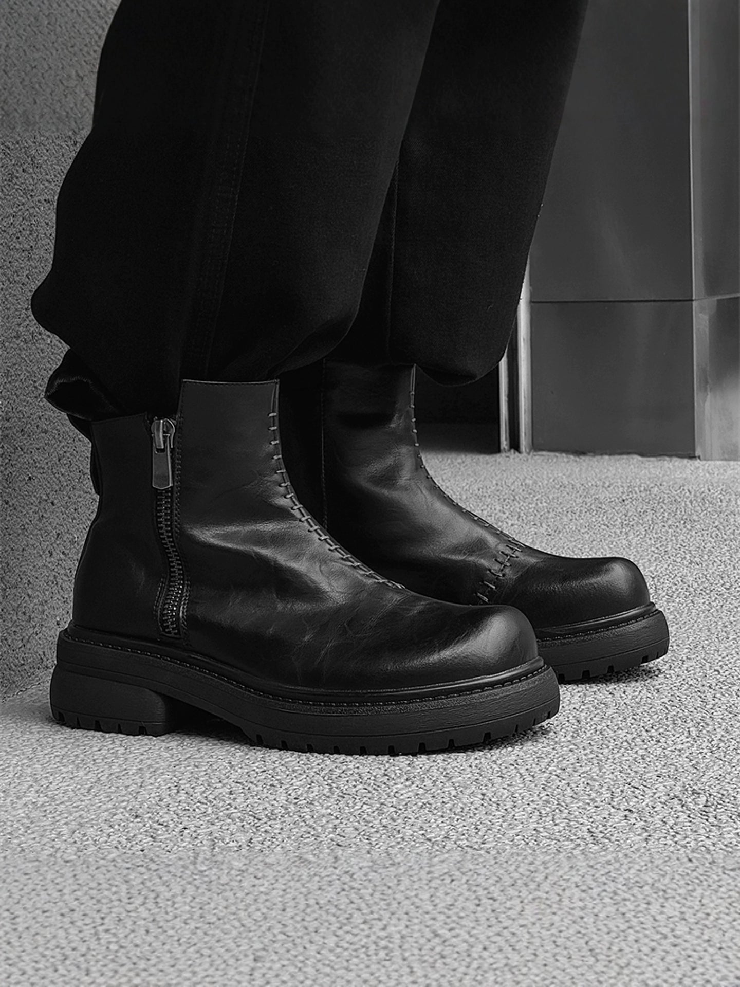 【Stk128】Stitch Boots +7cm