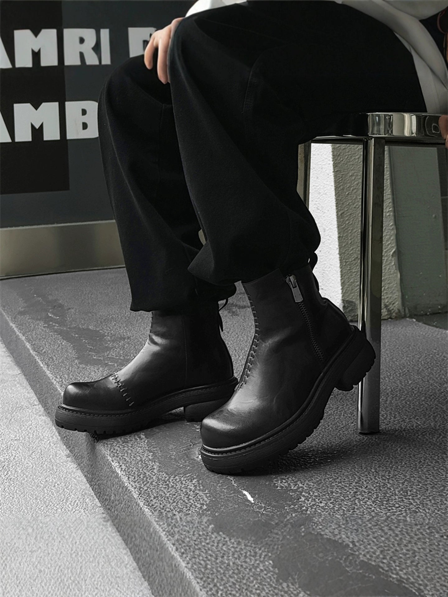 【Stk128】Stitch Boots +7cm